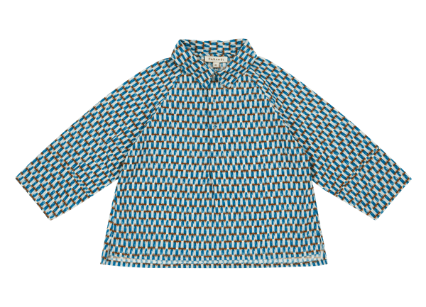 صورة Burdock shirt (blue geo print)
